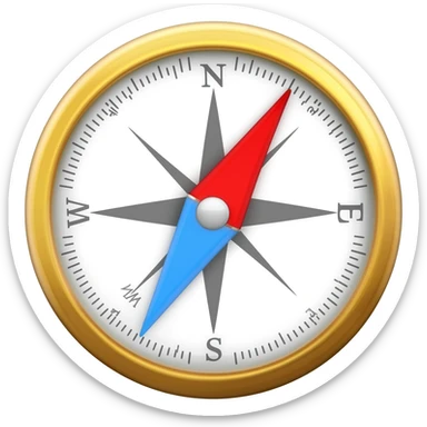 Compass Needle sticker