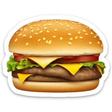 disgusting burgur sticker