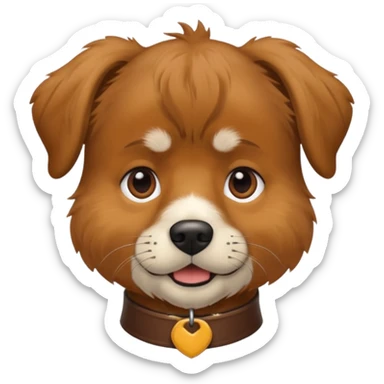 jim carrey face dog sticker