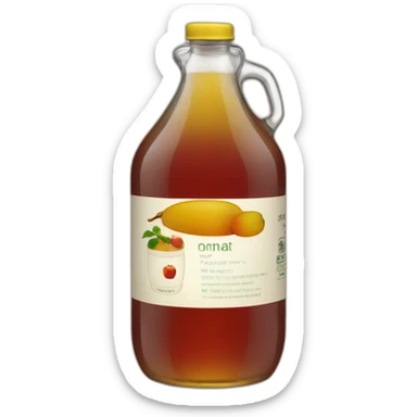 Apple vinegar sticker