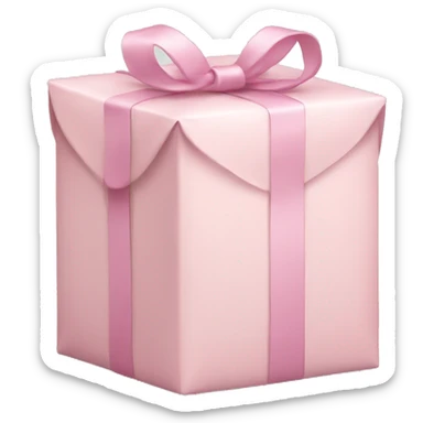 light pink package sticker