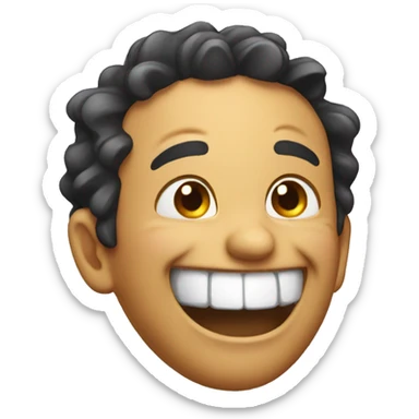 Laughing hard emoji sticker