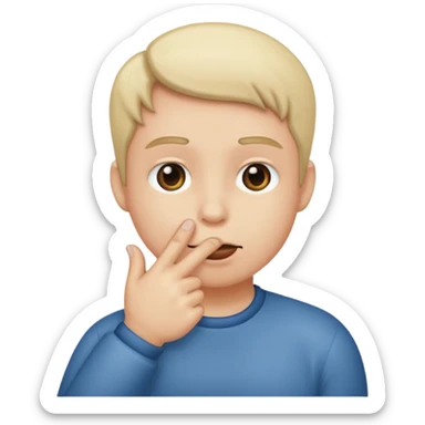 to suck one's thumb sticker