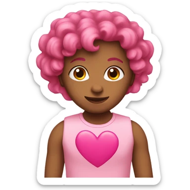 color pink heart sticker