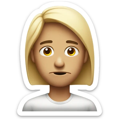 annoyed face with eye twitching  sticker