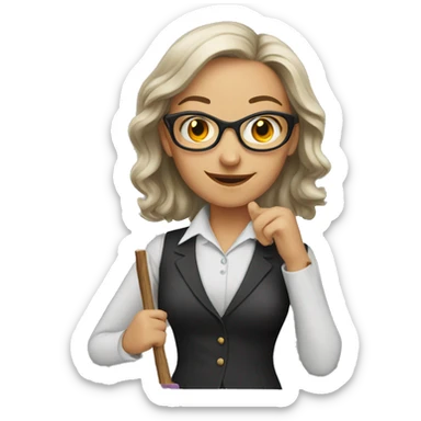 Magic teacher women sticker