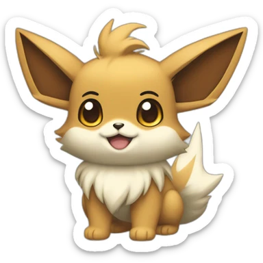 Icon of an auction house from Pokemon, stylistic features from Pokemon should be present and it is clear that auctions are held there, pokemon eevee and magic future sticker