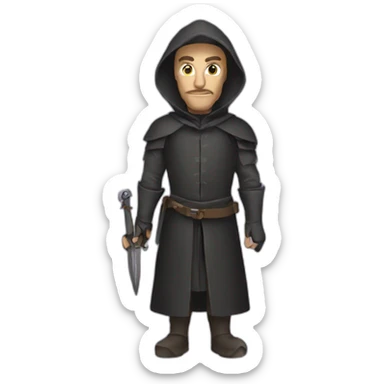 medieval evil spy sticker