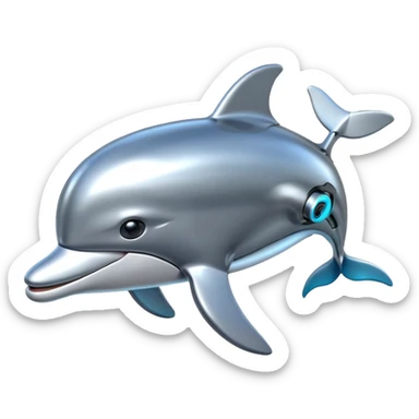 robotic dolphin sticker