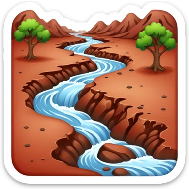 red river flowing sticker