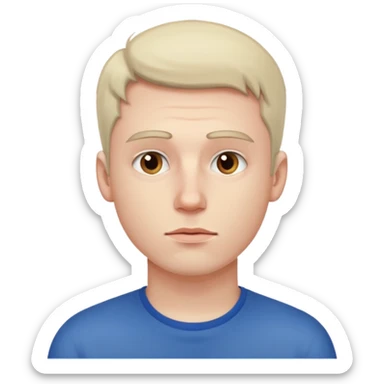 Guy not studying sticker