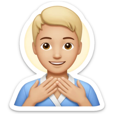 generate an emoticon Massage thegenerate an emoticon Dental treatment masseter muscles sticker