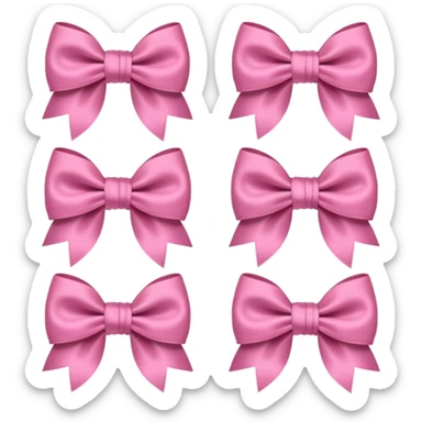 Girly bows sticker