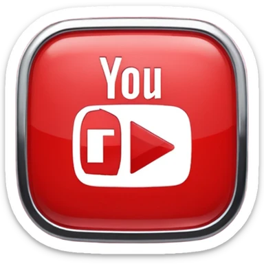 a copy and paste youtube logo emoji sticker