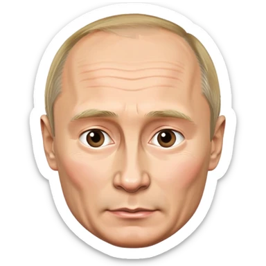 Vladimir Putin portrait sticker