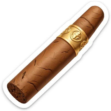 cigar with bloc in ios style horizontaly sticker