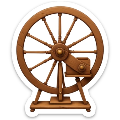 I want a traditional spinning wheel. sticker
