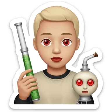 Marihuana,porros,blonds,bongs,ojos rojos sticker