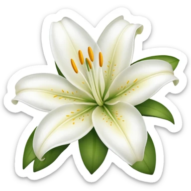 Lily flower  sticker