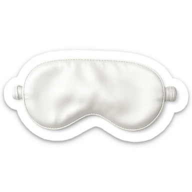 white silk sleep mask sticker