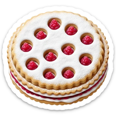 linzer cookie sticker
