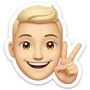 Baddie, smiling, and flipping me off sticker