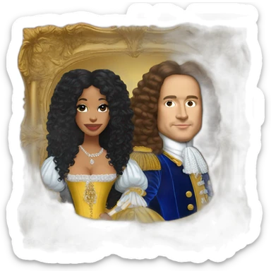 Louis XIV and nikki minaj sticker