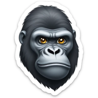 silverback gorilla sticker