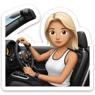 personal growth with such vibes, in other words, charged with success, full of enlightenment and comprehended Zen, just look at it, and you realize that she is clearly driving her Porsche to Pilates in the middle of the working day sticker
