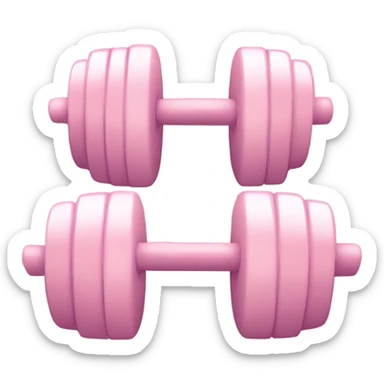 Light pink weights sticker
