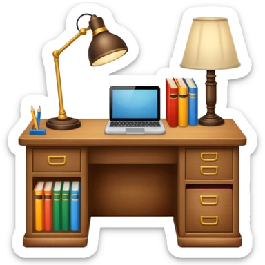 Simple Student Desk sticker