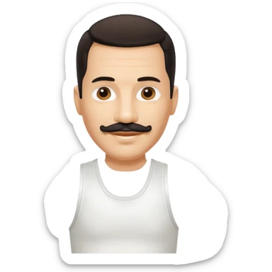 crea un emoji de freddy mercury sticker
