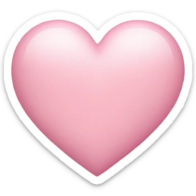 Baby pink heart sticker