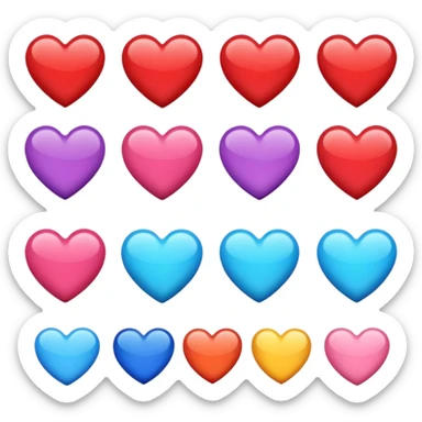 ❤️🧡💛💚💙💜🤎🖤🤍♥️❣️💔 sticker
