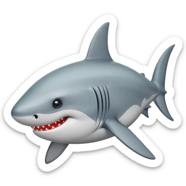 Tiburón con ojos de corazon sticker