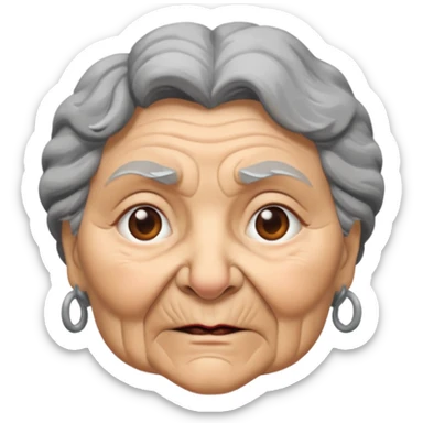 Granny wolf sticker