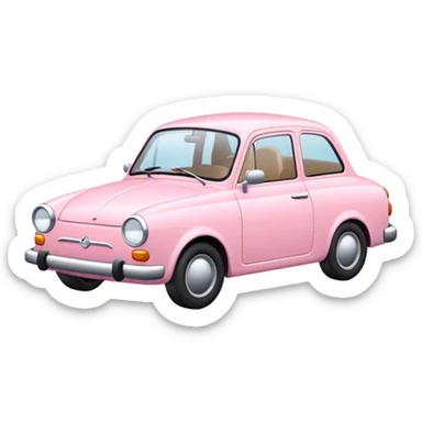 light pink car sticker