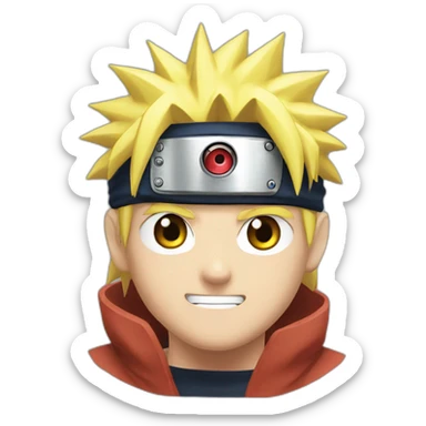 naruto with sharingan sticker