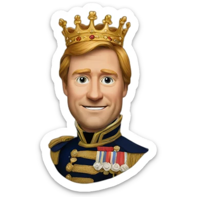king Willem alexander like pepe sticker