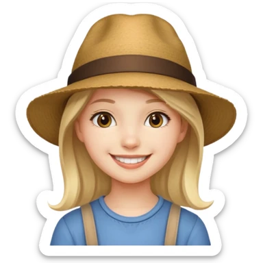 Stikers of a girl which hat 15 years old sticker