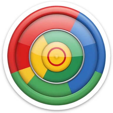 An emoji icon of the Romani flag. Top half blue, bottom half green, with a red 16-spoke chakra wheel in the center. Flat vector style, cute, isolated on white background. sticker