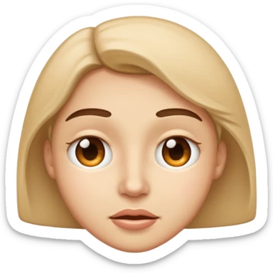 Face with squinting eyes sticker