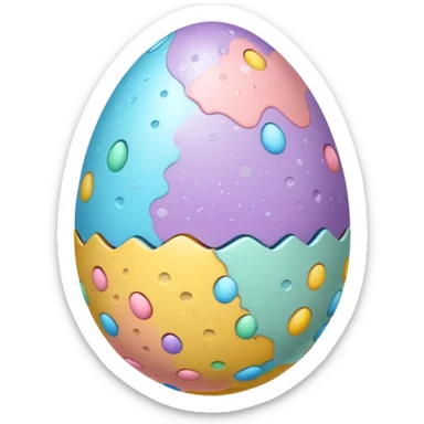 Easter egg sticker