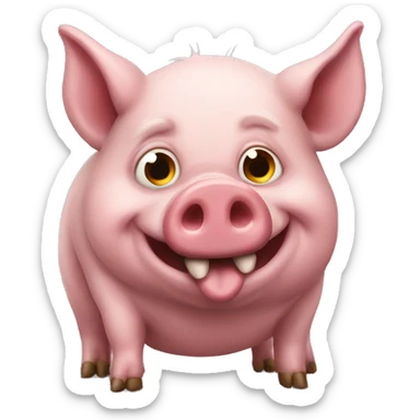 pig creature tio sticker