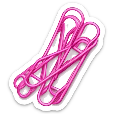 Pink Paper Clips sticker