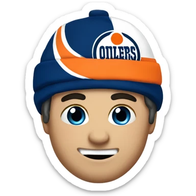 Edmonton oilers fan sticker