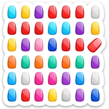 Stickers para clientes de uñas sticker