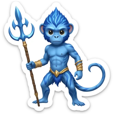 water elemental monkey warior sticker