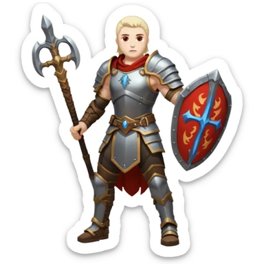Animated warrior from Path of Exile 2 sticker