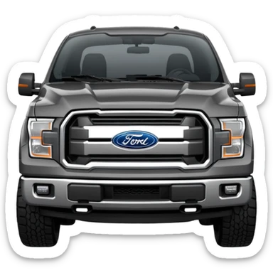 Dark Grey Forf F150 sticker